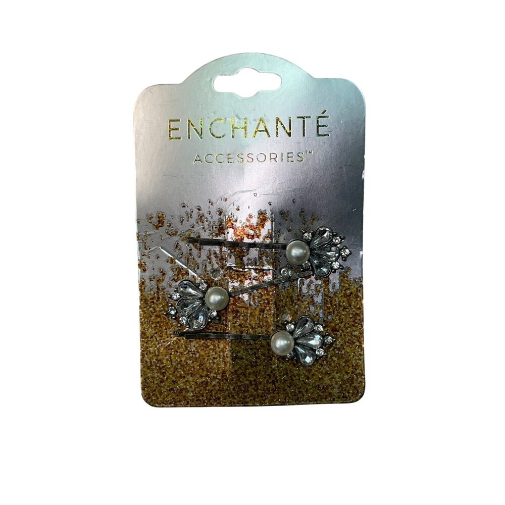 Enchante Bobby Pin Hair Clips NEW Set of 3
